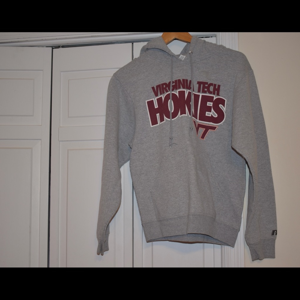 Virginia tech unisex size small grey hoodie